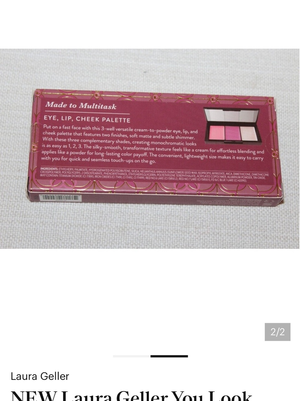 Laura Geller You Choose Yours Eyeshadow, Lip Oil or Multi Eye/Lip/Cheek Palette - Picture 6 of 6